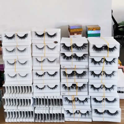 Free Sample Wholesale 25mm 3d 4d 5d Faux Mink Eyelashes Private Label High Quality Faux Mink Eyelashes from Lashes Vendor